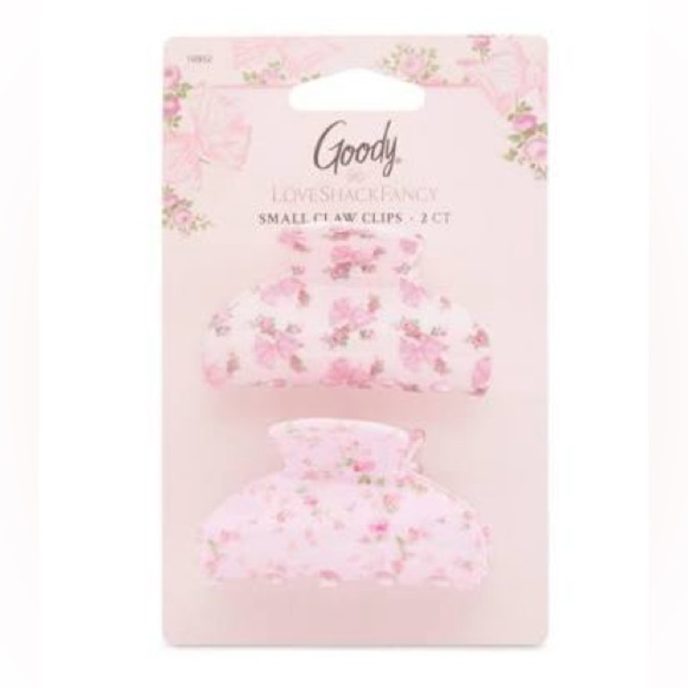 Goody x LoveShackFancy Medium Satin Scrunchies & Small Claw Clips Bundle - Picture 4 of 6